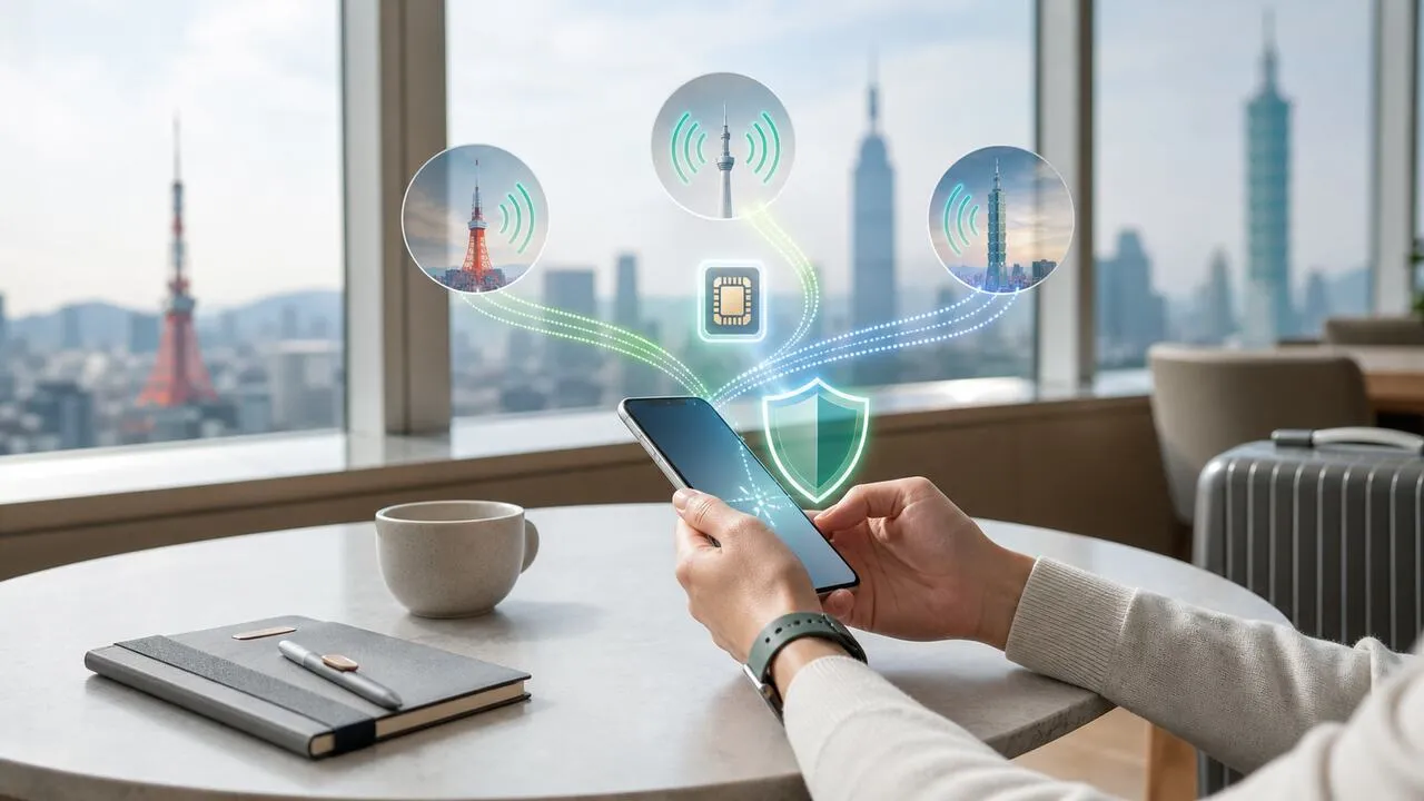VPN, eSIM, or Roaming for Japan, Korea & Taiwan Travel: What's the Difference?